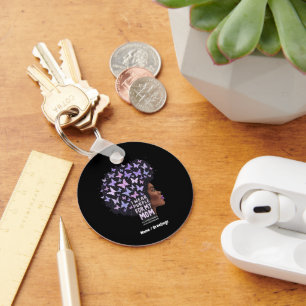 Alzheimer's Awareness – I Wear Purple for My Mum Key Ring