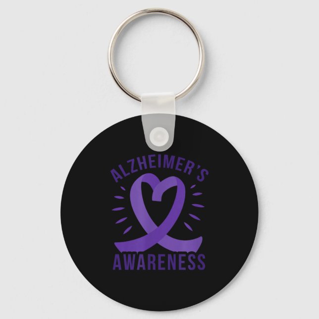 Alzheimer's awareness  key ring (Front)