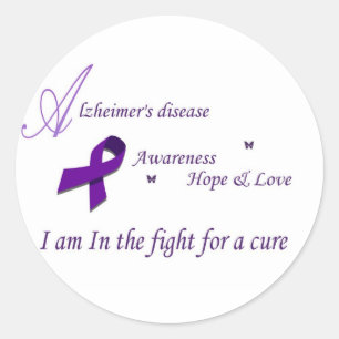 Alzheimer's awareness stickers