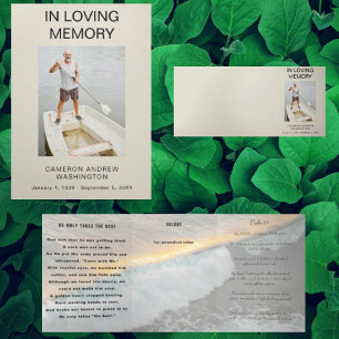 Alzheimer's Celebration of Life Program Tri-Fold Programme