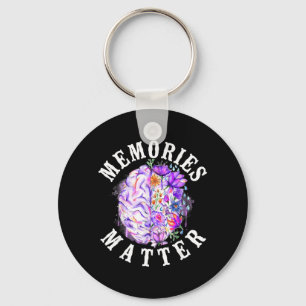 Alzheimers Dementia Awareness Support Vintage Key Ring