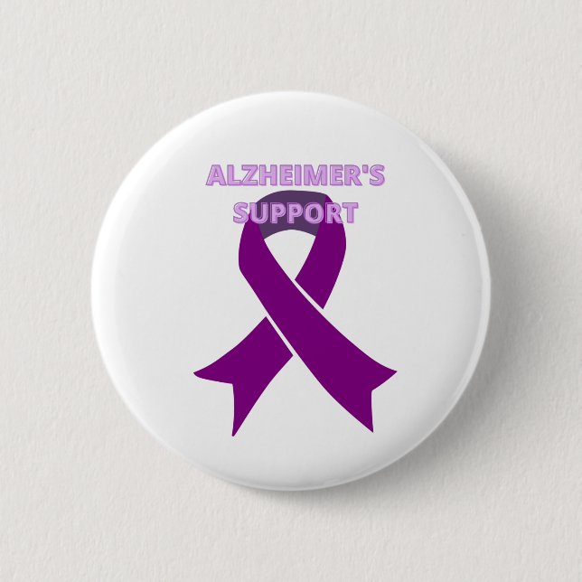ALZHEIMER'S disease awareness month 6 Cm Round Badge (Front)