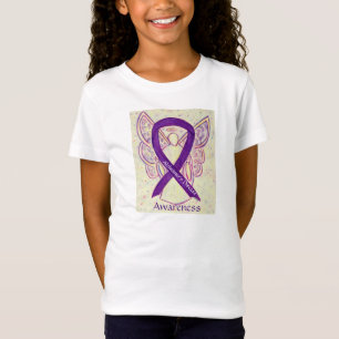 Alzheimer's Disease Awareness Ribbon Angel Shirt