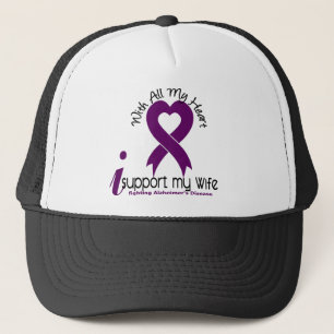 Alzheimers Disease I Support My Wife Trucker Hat