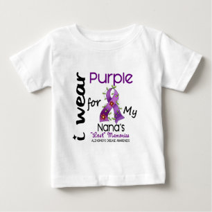Alzheimers Disease I Wear Purple For My Nana 43 Baby T-Shirt