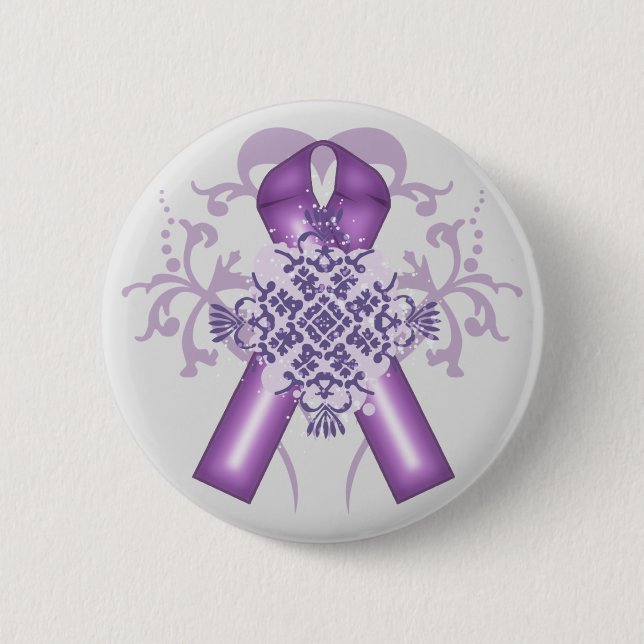 Alzheimer's Disease & Pancreatic Cancer Months 6 Cm Round Badge (Front)