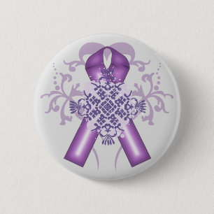 Alzheimer's Disease & Pancreatic Cancer Months 6 Cm Round Badge