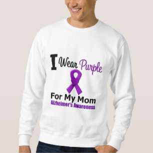 Alzheimer's Disease Purple Ribbon For My Mum Sweatshirt