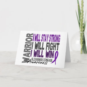 Alzheimer's Disease Warrior Card