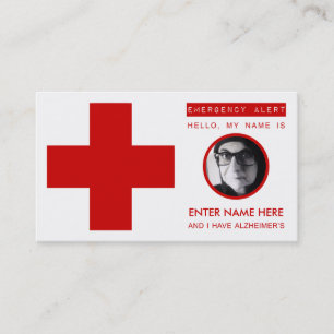 alzheimers emergency contact card