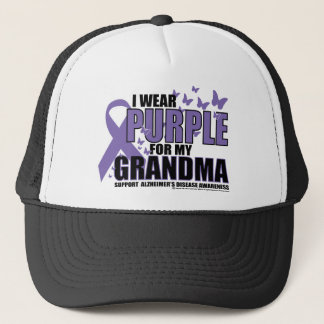 Alzheimers Purple For GRANDMA Trucker Hat