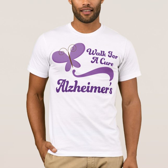 Alzheimers Walk For A Cure T-Shirt (Front)