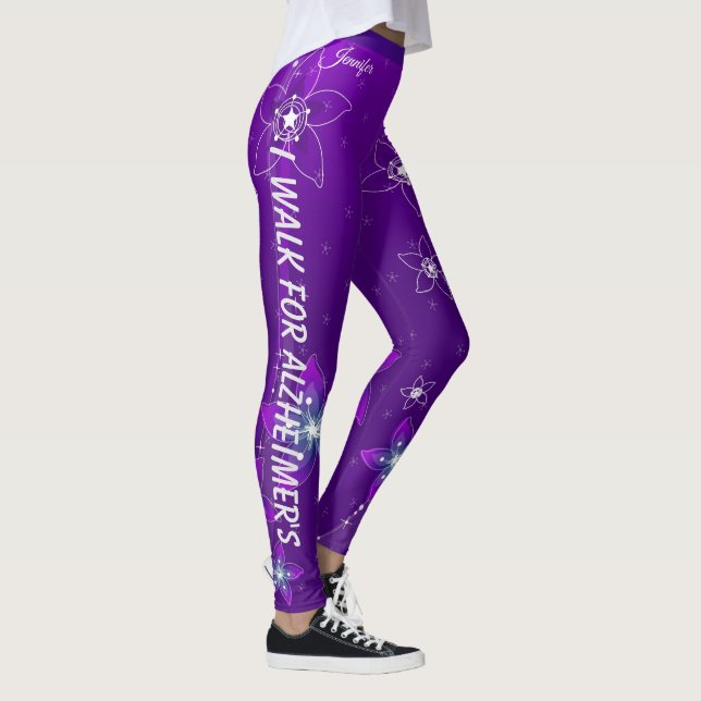 Alzheimer's Walk Walking Leggings Running Pants (Right)