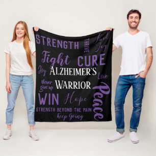 Alzheimer's Warrior blanket