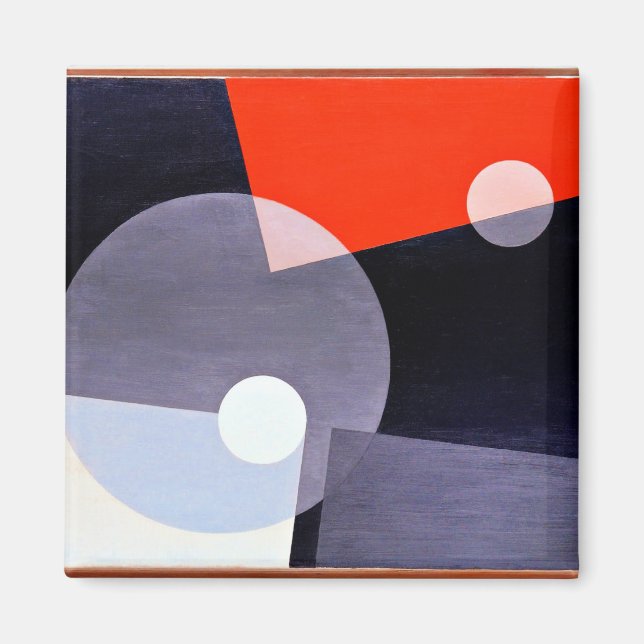 Am 7 (26), abstract artwork by Laszlo Moholy-Nagy Magnet (Front)