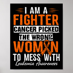 Am A Fighter Leukaemia Awareness 1 Poster