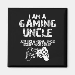 Am A Gaming Uncle Funny Video Gamer Cute Video Gam Magnet