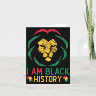 Am black history african american black pride card