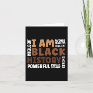 Am Black History Strong-proud Black History Month Card