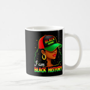 Am black history women girl black history month coffee mug