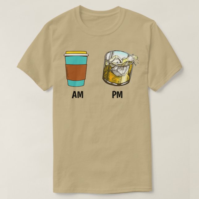 AM Coffee PM Win  - 18  T-Shirt (Design Front)