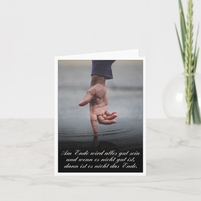 Am Ende wird alles gut sein Card (Front)