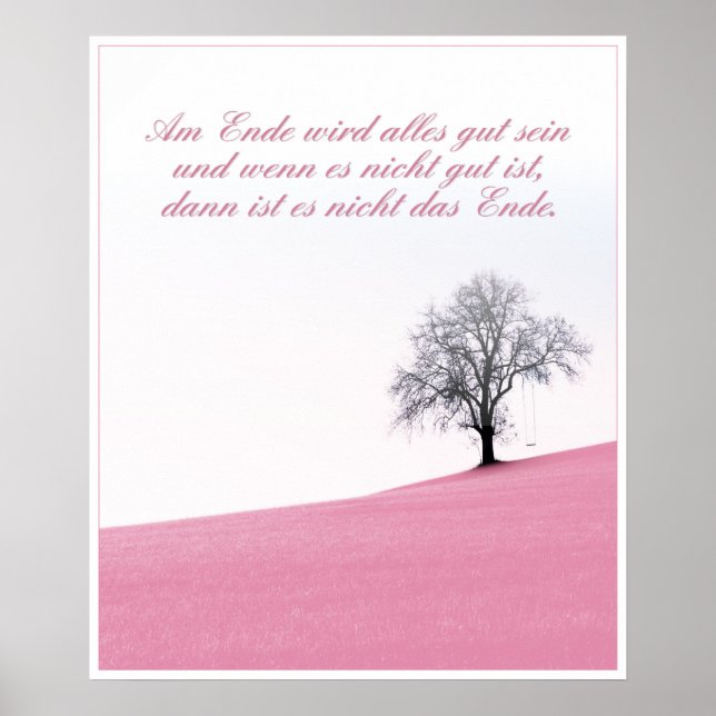 Am Ende wird alles gut sein Poster (Front)