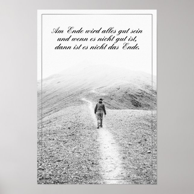 Am Ende wird alles gut sein Poster (Front)