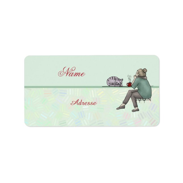 Am Fenster  Adressaufkleber Label (Front)