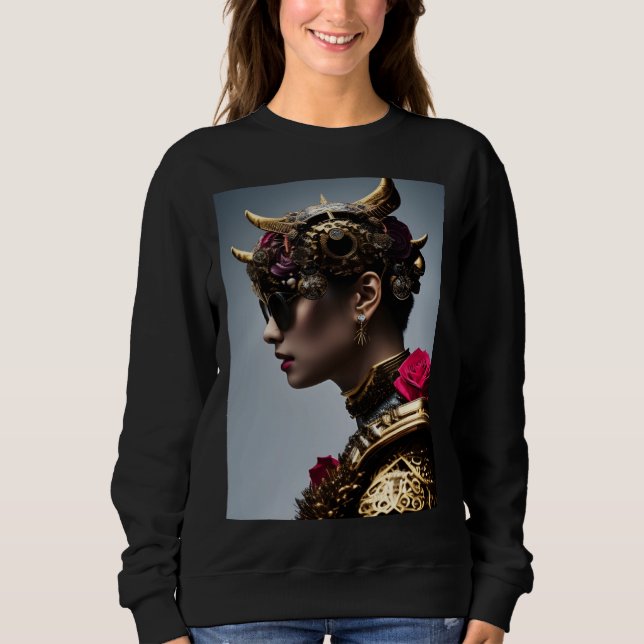 Am I As Cool As I Look AI Portrait Sweatshirt (Front)