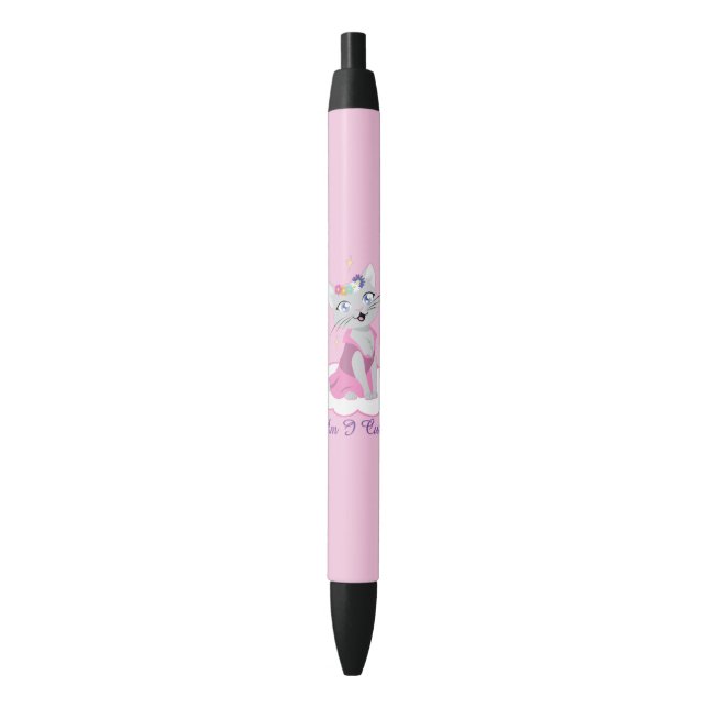 Am I Cute? Black Ink Pen (Front Vertical)