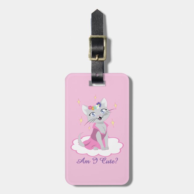 Am I Cute? Luggage Tag (Front Vertical)