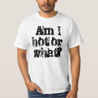 Am I hot or what? t-shirt