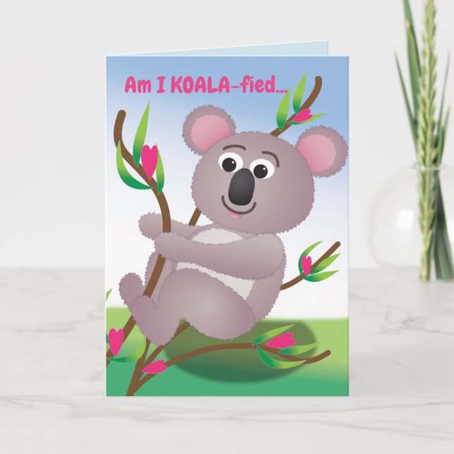 Am I KOALA-fied? Holiday Card (Front)