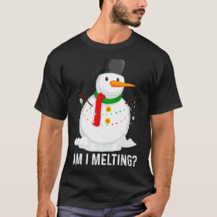 Am I Melting  Snowman Melting In Spring Spring T-Shirt