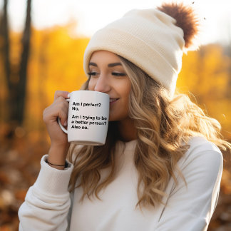 Am I Perfect Funny Sarcastic Personalised Coffee Mug