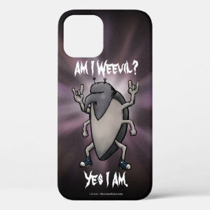 Am I Weevil Fun Heavy Metal Cartoon Illustration iPhone 12 Case