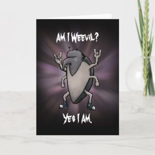 Am I Weevil Heavy Metal Blank Inside Card