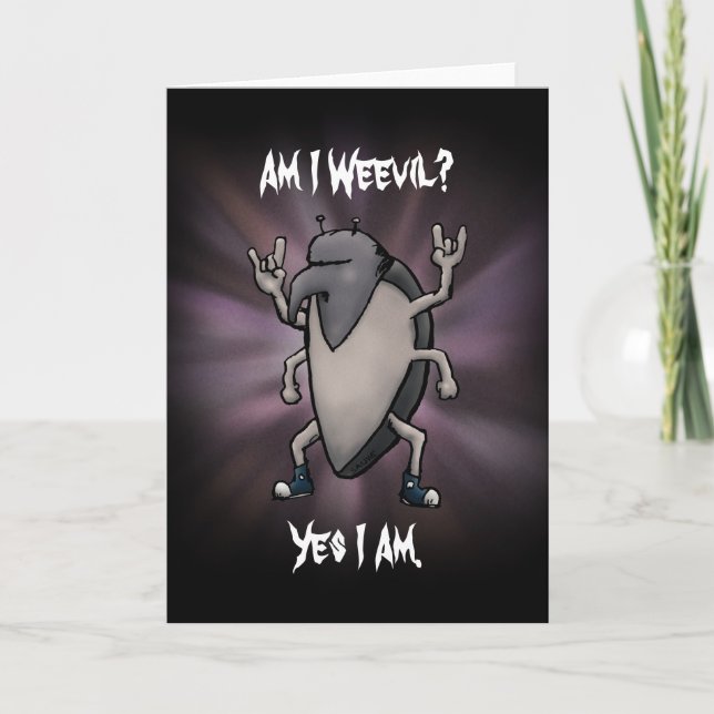 Am I Weevil Heavy Metal Blank Inside Card (Front)