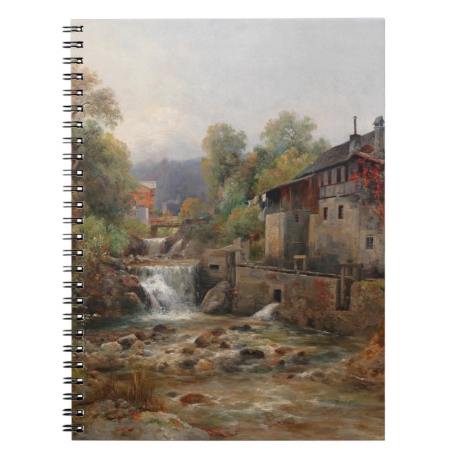 "Am Mühlenbach" (By the Mill Stream) Notebook (Front)