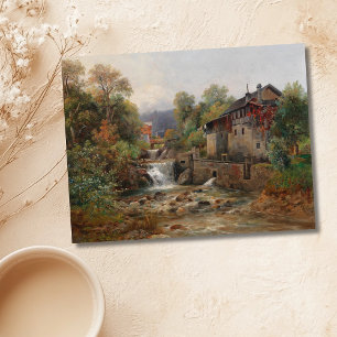 "Am Mühlenbach" (By the Mill Stream) Postcard