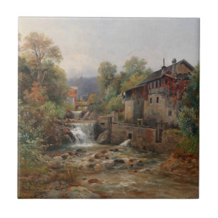 "Am Mühlenbach" (By the Mill Stream) Tile