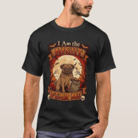 Am Night Fear Me Halloween Pug Moon Tombstone