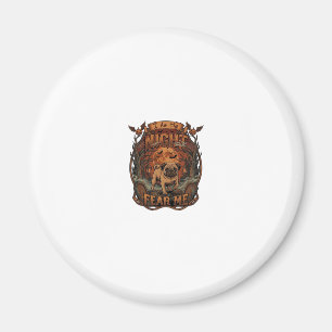 Am Night Fear Me Pug Halloween Moon_1 Magnet