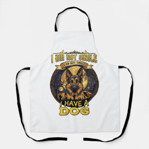 Am Not Single Have Dog Halloween_1 Apron