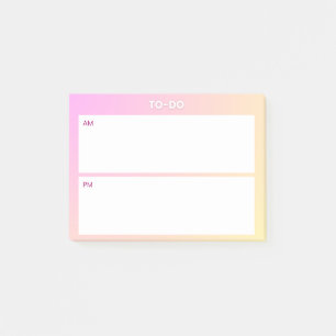 AM PM Sticky Note Planner – Minimal Daily Focus Pa