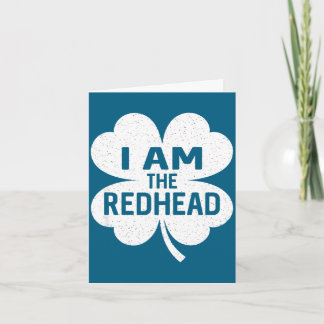 Am the redhead dibs on the redhead funny st card