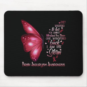 Am The Storm Brain Aneurysm Awareness Butterfly Mouse Pad