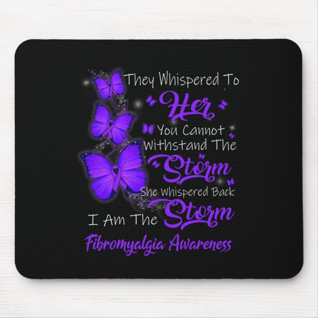 Am The Storm Fibromyalgia Awareness  Mouse Pad (Front)