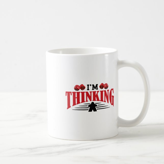 Am Thinking Board Game Board Gamer Tabletop  Coffee Mug (Right)